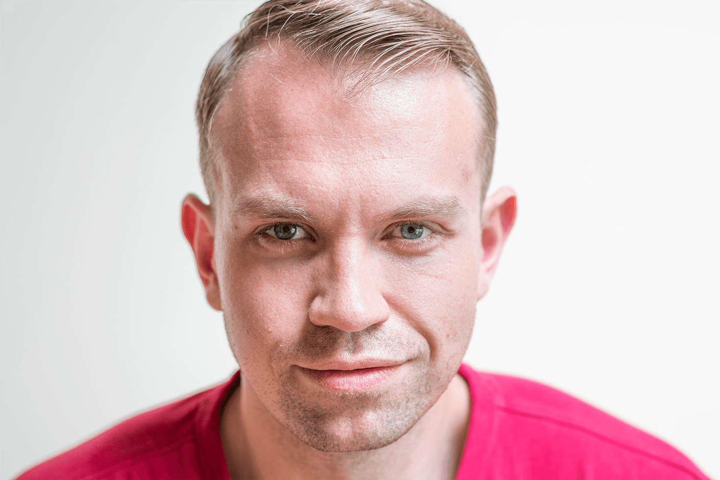 Before Man with light hair